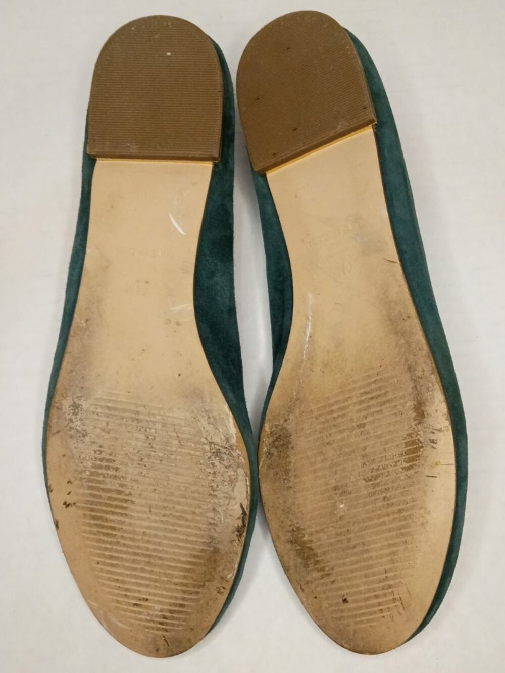 Talbots Penelope Teal Suede Scalloped Ballet Flats Size Women's 6.5M - Picture 9 of 10